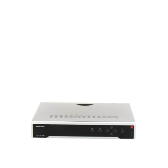[Doble Poder de Decodificación] NVR 32 Megapixel (8K) / 32 Canales IP / 16 Puertos PoE+ / AcuSense / ANPR / Conteo de Personas / Heat Map / 4 Bahías de Disco Duro  / HDMI en 8K / Soporta POS / Alarmas I/O / 2 Salidas HDMI / Smart Search
