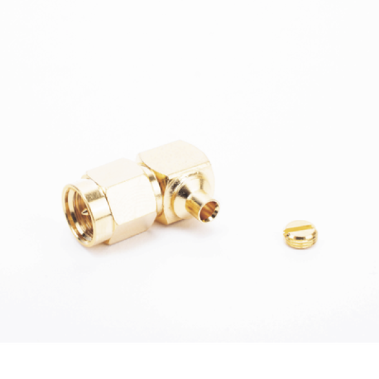 Conector SMA Macho en A/R para cable Semi-Rígido de 0.085