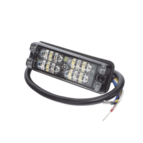 Luz Perimetral, 12 LED Ultra Brillantes, Color Rojo / Claro