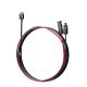 Cable 2.5 m, Negro, Calibre 10 AWG con Terminales MC4 Macho y Hebra para Terminal XT60