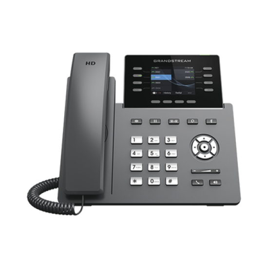 Teléfono IP Wi-Fi, Grado Operador, 8 líneas SIP con 4 cuentas, pantalla a color 2.8