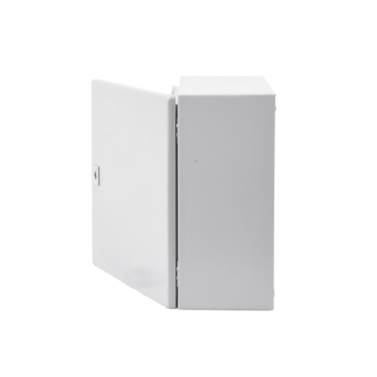 Gabinete de Acero, Nema 4 -IP 66 de 40 x 40 x 20 cm con Platina y certificado UL.