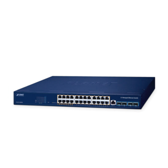 Switch PoE Administrable Capa 3, 24 Puertos Gigabit, Hasta 480 W, 8 Puertos 802.3bt, 16 Puertos 802.3at, 4 Puertos SFP 10G