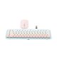 PAQUETE DE TECLADO Y MOUSE INALÁMBRICO UGREEN ROSA