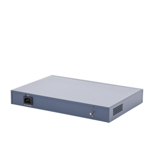 Switch PoE+ / No Administrable / 24 Puertos 10/100 Mbps PoE+ / 1 Puerto 1000 Mbps / 1 Puerto SFP Uplink / Modo Extendido hasta 300 Metros / 230 W 