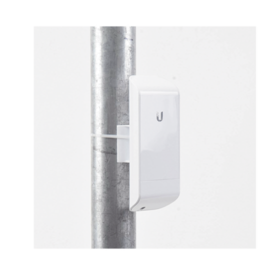 NanoStation airMAX locoM2 CPE, hasta 150 Mbps, frecuencia 2 GHz (2412-2462 MHz) con antena integrada de 8 dBi