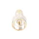 Adaptador UNIDAPT Hembra a SMA Macho, Plata / Oro / Teflón.