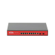 Switch Administrable Capa 2 de 8 puertos 10/100/1000 PoEaf/at + 2 x SFP Gigabit, con respaldo para energía solar
