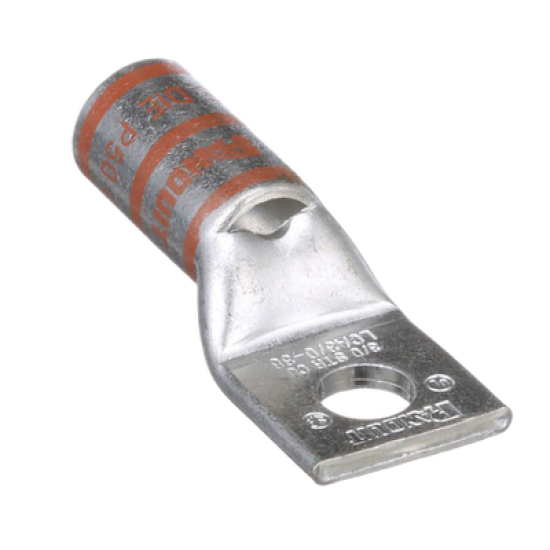 Terminal de Compresión de Cobre con Orificio 3/8 in, para Cable 3/0 AWG. 10 Pz