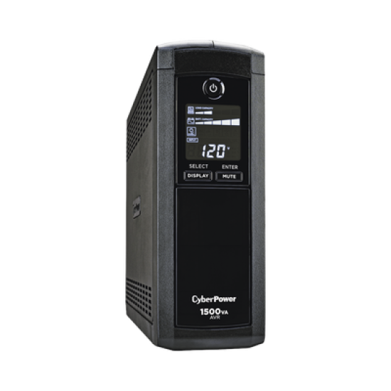 UPS de 1500 VA/900 W, Topología Línea Interactiva, Entrada 120 Vca NEMA 5-15P, Tipo Mini Torre, Con 12 Tomas NEMA 5-15R