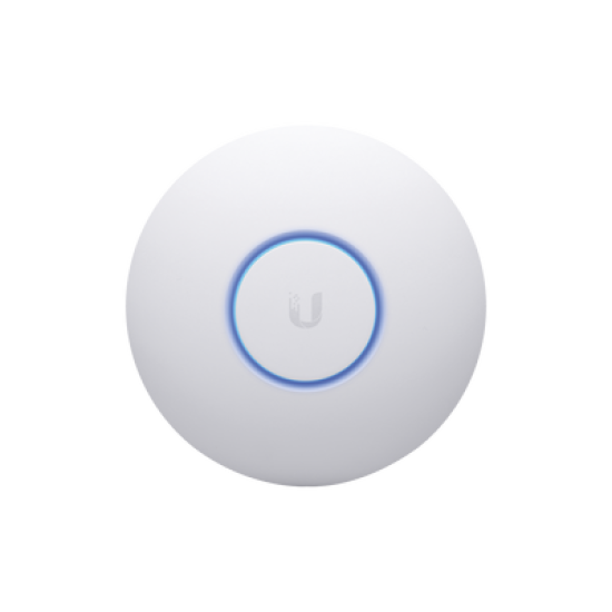 Access Point UniFi 802.11ac Wave 2,  MU-MIMO4X4 con antena Beamforming, hasta 1.7 Gbps, para interior PoE 802.3af, soporta 200 clientes, incluye PoE