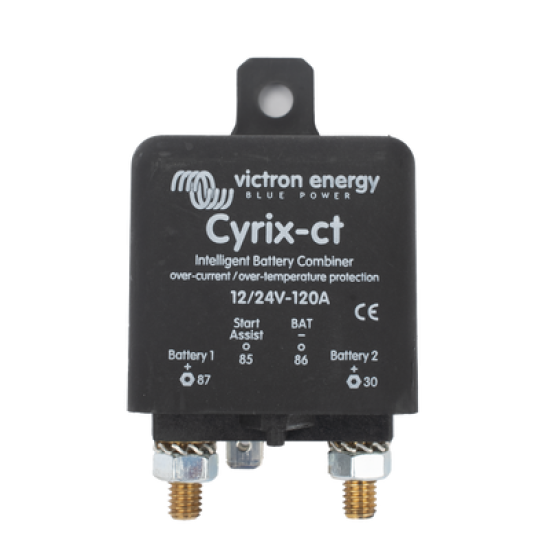 Cyrix-CT 12/24 V 120 A / Combinador Inteligente de Baterías en Vehículos y Embarcaciones