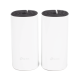 KIT 2 Routers Inalámbricos MESH Interior para Hogar / Doble Banda Wi-Fi 5 AC1200 Mbps / 2 Puerto Gigabit WAN/LAN / 2 Antenas Internas / Administración Mediante la App Deco (iOS, Android) 