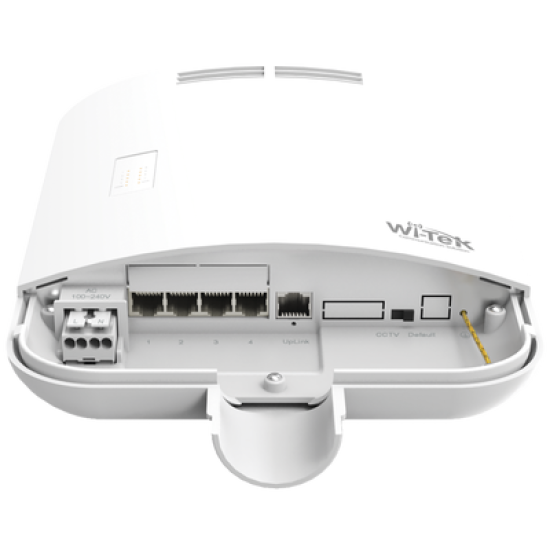 Switch PoE para exterior / No administrable / Con 4 puertos 10/100 Mbsp PoE af/at / 1 Puertos Uplink 10/100 MBPS /  Presupuesto 60 W / Ideal para Aplicaciones CCTV