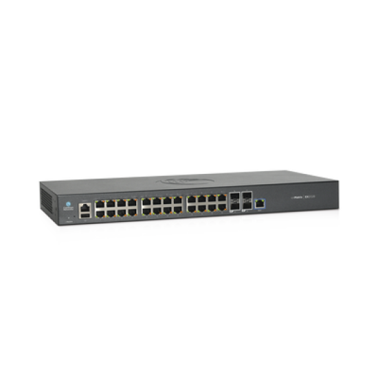 Switch cnMatrix EX2028-P capa 3 de 28 puertos (24 PoE Gigabit 802.3af/at, 4 SFP+) administración desde la Nube (MX-EX2028PxB-U)
