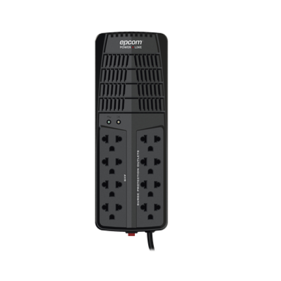 Regulador de Voltaje 2000 VA-1000 W / 4 Contactos con AVR / 4 Contactos con Supresor de Picos / Protección RJ11