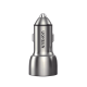 Cargador de Auto 42.5W | Puerto USB-A y USB-C | Carga Rápida | Compatible con Vehículos de 12 y 24 VCD | PD3.0 + QC3.0 | Chip Inteligente | Diseño Compacto  Mayor Eficiencia Energética | Caja de Aluminio.