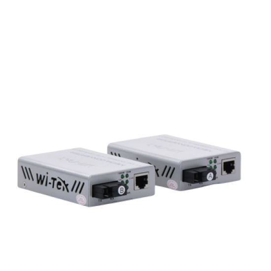 Convertidor de medios / Hasta 25 Km / 1 puerto SC/UPC 1000Mbps / 1 puerto RJ45 1000Mbps / WL: Tx 1310nm - Rx 1550nm / incluye 2 piezas A y B