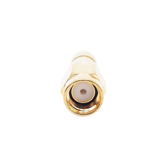 Conector SMA Macho Inverso de Anillo Plegable para Cables RG-8/X, LMR-240, 9258, Oro/ Oro/ Teflón.â€‹