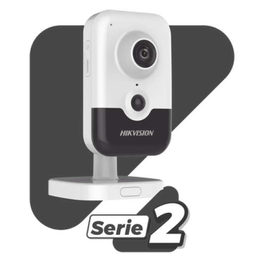 Cubo IP 4 Megapixel / Serie PRO / Lente 2.8 mm / 10 mts IR EXIR / PoE / Sensor PIR / H.265+ / Interior / Audio de Dos Vías / Detección Facial / PoE / MicroSD / ONVIF
