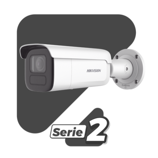 Bala IP 4 Megapixel / Lente 4 mm / 80 mts IR EXIR / Anticorrosión / DARKFIGHTER / IP67 / PoE / ACUSENSE (Filtro de Falsas Alarmas) / WDR 120 dB / ONVIF / microSD / ACUSEARCH