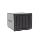 Servidor NAS de 4 Bahías (Expandible a 9 Bahías) / Hasta 162 TB / Servicio Nube Gratis (P2P) / Administración Remota y Respaldo Programado
