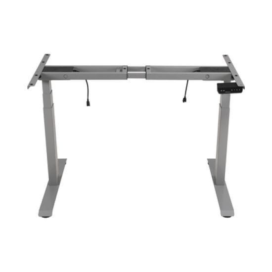 Base de Escritorio Motorizado Profesional / Altura Ajustable 60-125cm / Estructura Estable / Funcionamiento Suave / 3 Preset de Posiciones / Color Gris / Soporta hasta 100Kg de carga 