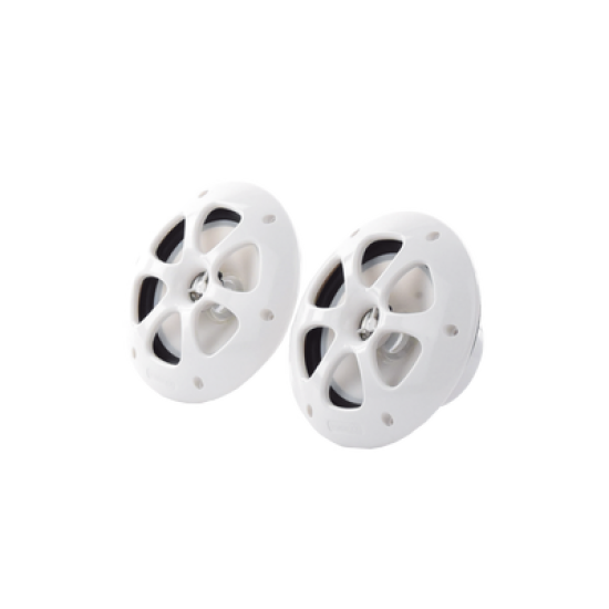 Par de altavoces fabricado en grado marinos en color blanco de 6.5