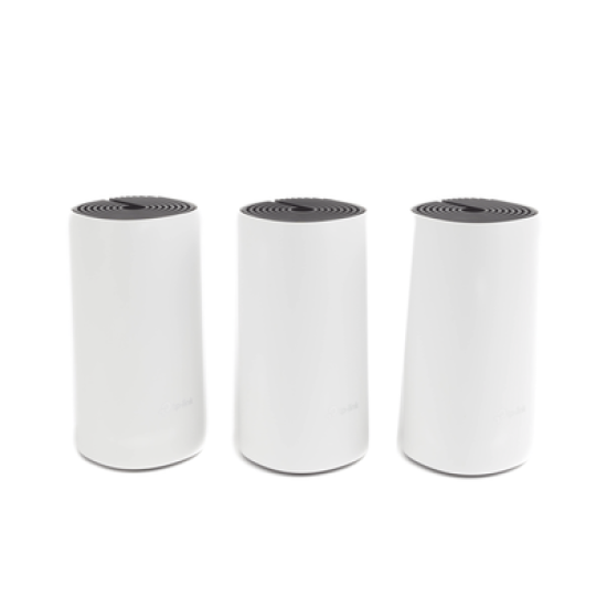 KIT 3 Routers Inalámbricos MESH Interior para Hogar / Doble Banda Wi-Fi 5 AC1200 Mbps / 2 Puerto Gigabit WAN/LAN / 2 Antenas Internas / Administración Mediante la App Deco (iOS, Android) 
