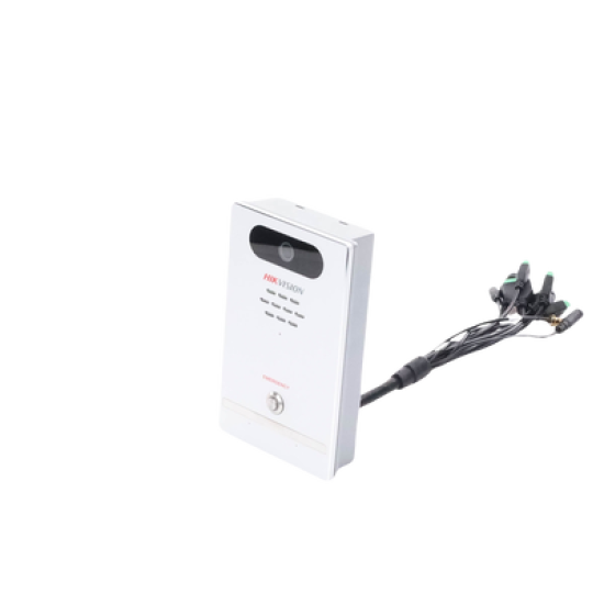 Estación de Alarma de Pánico / Cámara de 2 Megapixel / Micrófono Integrado / Exterior IP65 / Protección IK10 / PoE / 10 mts IR  / Entradas y Salidas de Alarma