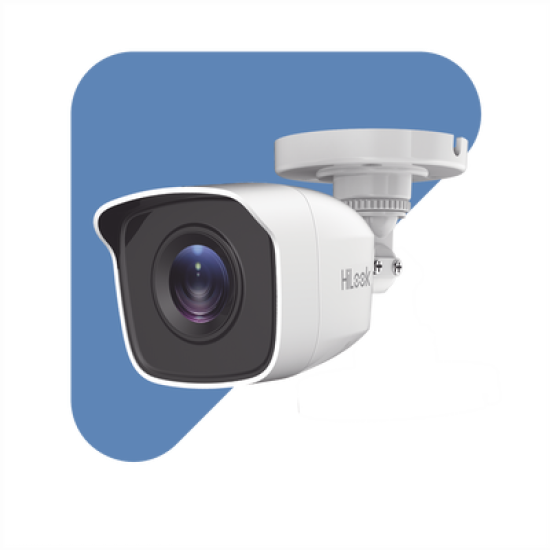 Bala TURBOHD 2 Megapíxeles (1080p) / Gran Angular 103° / Lente 2.8 mm / IR EXIR Inteligente 20 mts / Exterior IP66 / dWDR / TVI-AHD-CVI-CVBS