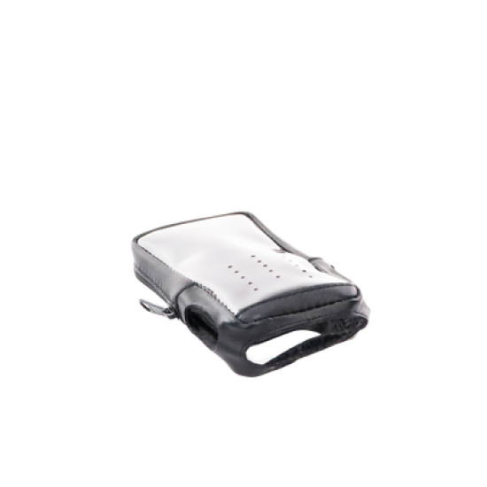 Funda de Piel Reforzada, Versión 2 de Fácil Acceso y Cubierta Frontal de Plástico Transparente para los Radios TK-2000KV2, TK-3000KV2