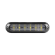 Luz Auxiliar Ultra Brillante  IP67 de 6 LEDs, Color Rojo/Claro, con mica transparente y bisel negro