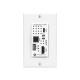 Placa de pared con Switcher y Transmisor HDBaseT con entradas HDMI y USB-C con concentrador USB para integración de AV