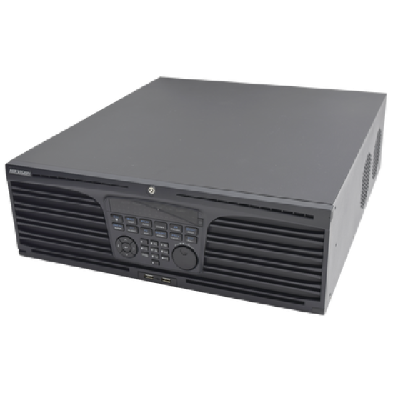 NVR 12 Megapixel (4K) / 32 Canales IP / Soporta Cámaras  AcuSense / 16 Bahías de Disco Duro / 2 Tarjetas de Red / Soporta RAID con Hot Swap / HDMI en 4K / Soporta POS
