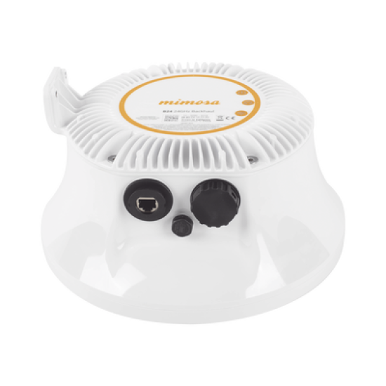 Radio Backhaul PTP en frecuencia 24 GHz, MIMO 4X4:4, 1.5 Gbps, Antena integrada 33 dBi, IP67, Puerto SFP, Adaptación automática al entorno, Sin interferencia  
