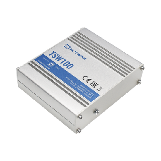 Switch Industrial No-Administrable 5 puertos Gigabit, PoE en 4 puertos 802.3af/at (120W)