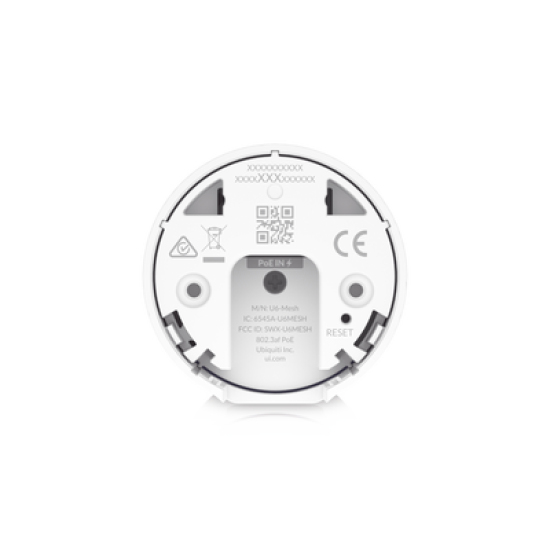 Punto de Acceso UniFi WiFi 6 Mesh, para interior/exterior, doble banda, 5 GHz (4x4 MU-MIMO y OFDMA) / 2.4 GHz (2x2 MIMO)