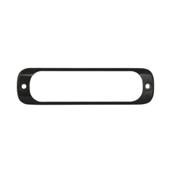 Luz Auxiliar de 6 LED, Ambar, Bisel Negro, Lente Transparente