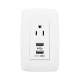 Contacto Sencillo de 15 A/ 127 V CA y 2 Conectores USB de 5 V CD 2A / Color Blanco.