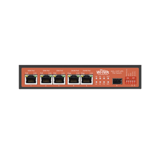 Controlador Solar de 15A con Switch PoE /  1 Puertos Gigabit PoE 802.3 bt / 2 Puertos PoE 802.3 af/at / 2 Puertos PoE Pasivo 24/48 Vcc / 1 Puerto SFP / No administrable