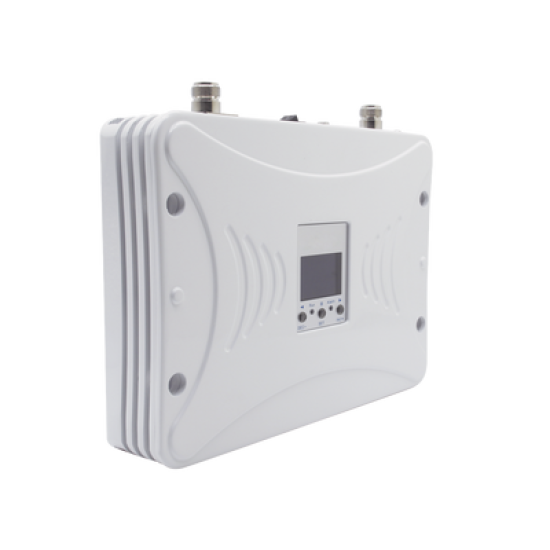 Kit Amplificador de Señal Celular 4G LTE, 3G y Voz. Funciona con Todos los Operadores. Soporta Múltiples Dispositivos y Tecnologías. Hasta 1000 metros cuadrados de Cobertura