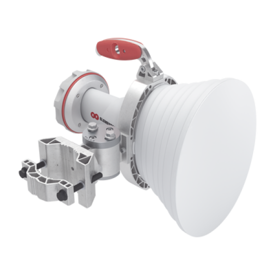 Antena asimétrica de 30° (30°H 20°V) 20.5 dBi tipo cuerno 5180-6000 MHz altamente eficiente, sin cables, sin perdidas, sin lóbulos listas para TwistPort