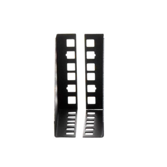 Par de Sujetadores para Instalación de Equipo Rackeable en Placa o Pared (hasta 2U), Puede soportar 10 Kg