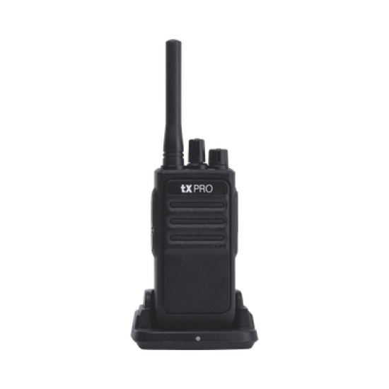 Radio Portátil UHF 400-470 MHz, 16 canales, 2 Watts de potencia. Comunicación Clara en su Negocio