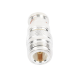Adaptador en Linea para 50 Ohm, de Conector N Hembra a BNC Macho, Plata /Oro /Teflón.