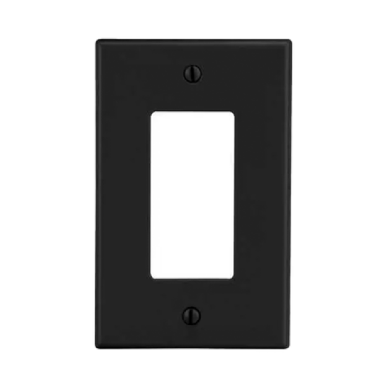 Tapa para Contacto Dúplex Color Negro.