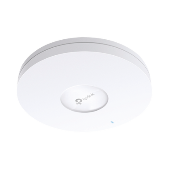 Punto de Acceso Omada / Wi-Fi 6 AX3600 MU-MIMO 4x4 / Alta Densidad de Usuarios / Configuración por Controlador o Stand-Alone / Para Montaje en Techo/pared. / Alimentación PoE+