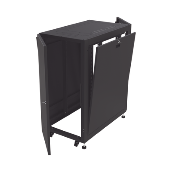 Gabinete Profesional para Telecomunicaciones de 24UR, 600 mm de Ancho x 1000 mm de Profundidad, Se envía el Gabinete Armado.