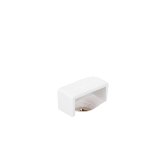 Tapa final color blanco de PVC auto extinguible,  para canaletas TMK1020, TMK1020SD, TMK1020CD (5190-02001) 